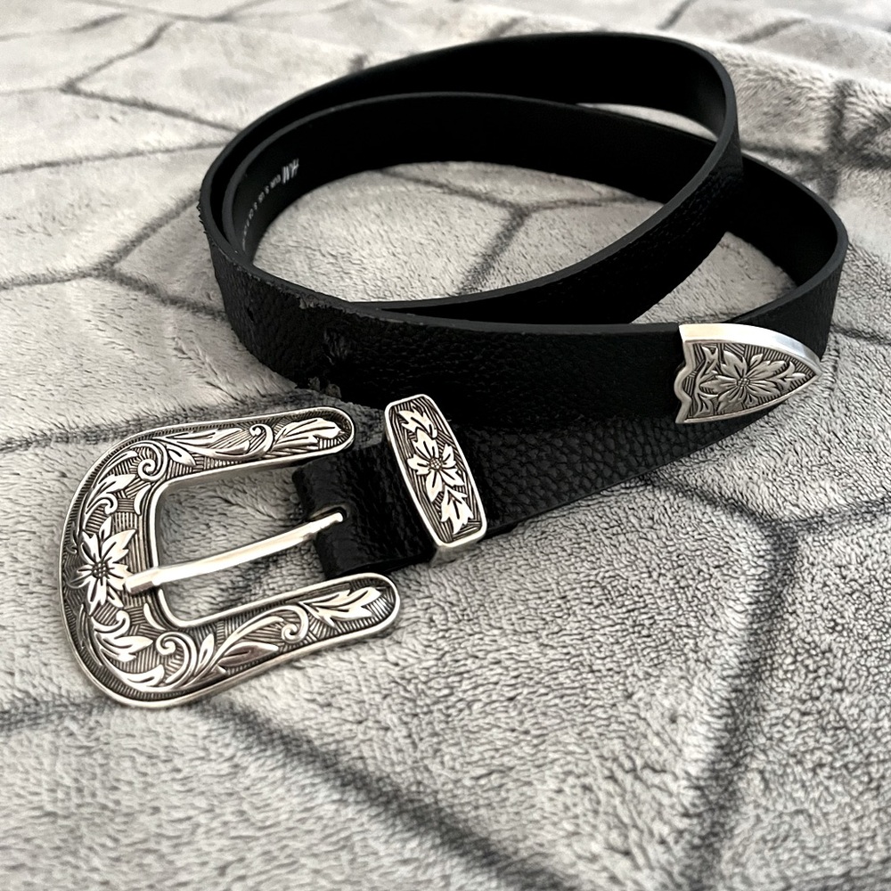 Silver Buckle Belt
